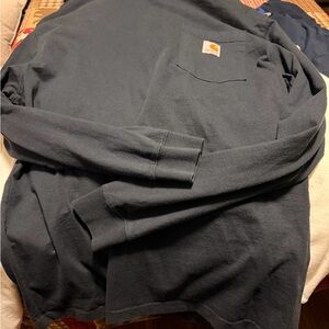 Carhartt Dark Blue Loose Fit Long Sleeved Medium